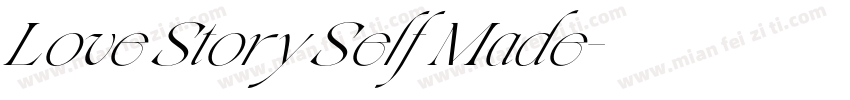Love Story Self Made字体转换